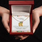 Custom Baby Feet Necklace with Birthstone To My Mom - I Love You, I really Do