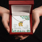 Custom Baby Feet Necklace with Birthstone Happy First Mother's Day