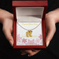 Custom Baby Feet Necklace with Birthstone Happy Mother's Day to my Incredible Mom