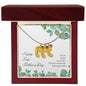 Custom Baby Feet Necklace with Birthstone Happy First Mother's Day