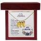 Custom Baby Feet Necklace with Birthstone To my Mother-Just breathe