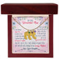 Custom Baby Feet Necklace with Birthstone To My wanderful Mom
