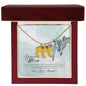 Custom Baby Feet Necklace with Birthstone To my mom- you're the most beautiful