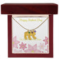 Custom Baby Feet Necklace with Birthstone Happy Mother's Day to my Incredible Mom