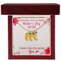 Custom Baby Feet Necklace with Birthstone Wishing you a happy Mothers day