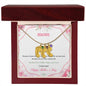 Custom Baby Feet Necklace with Birthstone Mom Happy Mother's Day
