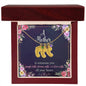 Custom Baby Feet Necklace with Birthstone A Mother is someone you laugh with, dream with, and love with all your heart.
