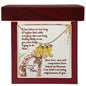 Custom Baby Feet Necklace with Birthstone Thank you Mom