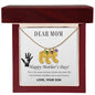Custom Baby Feet Necklace with Birthstone Dear Mom,  Happy Mother’s Day! You’re the mom