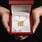 Custom Baby Feet Necklace with Birthstone Mommy to be - Snuggled in Your tummy