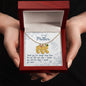 Custom Baby Feet Necklace with Birthstone To My Mon if there ever comes a day where we cant be together