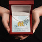 Custom Baby Feet Necklace with Birthstone To my mom- you're the most beautiful