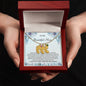Custom Baby Feet Necklace with Birthstone To My Beautiful Mom