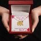 Custom Baby Feet Necklace with Birthstone Wishing you a happy Mothers day