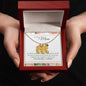 Custom Baby Feet Necklace with Birthstone To My Mom - I Love You, I really Do