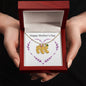 Custom Baby Feet Necklace with Birthstone Happy Mother's Day Purple Heart