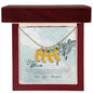 Custom Baby Feet Necklace with Birthstone To my mom- you're the most beautiful