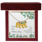 Custom Baby Feet Necklace with Birthstone Happy First Mother's Day