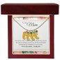 Custom Baby Feet Necklace with Birthstone To My Mom - I Love You, I really Do