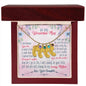 Custom Baby Feet Necklace with Birthstone To My wanderful Mom