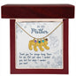 Custom Baby Feet Necklace with Birthstone To My Mon if there ever comes a day where we cant be together