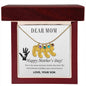 Custom Baby Feet Necklace with Birthstone Dear Mom,  Happy Mother’s Day! You’re the mom