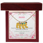 Custom Baby Feet Necklace with Birthstone Mom Happy Mother's Day