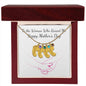 Custom Baby Feet Necklace with Birthstone To the Woman who raised me, Happy Mothers Day