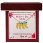 Custom Baby Feet Necklace with Birthstone Wishing you a happy Mothers day