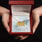 Custom Baby Feet Necklace with Birthstone To my mom- you're the most beautiful