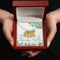 Custom Baby Feet Necklace with Birthstone Happy First Mother's Day