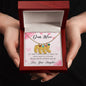 Custom Baby Feet Necklace with Birthstone Dear Mom-Happy Mother’s Day!