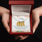 Custom Baby Feet Necklace with Birthstone To My Mom - I Love You, I really Do
