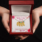 Custom Baby Feet Necklace with Birthstone Wishing you a happy Mothers day