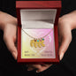 Custom Baby Feet Necklace with Birthstone Happy Mother's Day Thank you for all you do