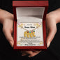 Custom Baby Feet Necklace with Birthstone To My Bonus Mom