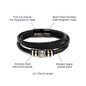 Men's "Love You Forever" Bracelet, Dad a sons first Hero