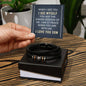 Men's "Love You Forever" Bracelet, To my son-When I see you