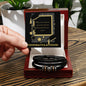 Graduation Engraved Men's "Love You Forever" Bracelet, no year