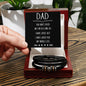 Men's "Love You Forever" Bracelet, Dad you have loved me