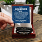Men's "Love You Forever" Bracelet, To My GrandSon - I thank The LORD for giving me such