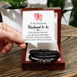 Men's "Love You Forever" Bracelet,To my wonderful husband to be