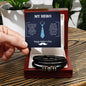 Men's "Love You Forever" Bracelet, Dad my Hero