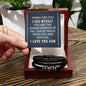 Men's "Love You Forever" Bracelet, To my son-When I see you
