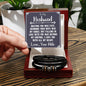 Men's "Love You Forever" Bracelet, To My Husband - Meeting you was fate