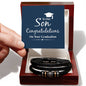 Men's "Love You Forever" Bracelet, to our son congratulations on your graduation