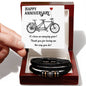 Men's "Love You Forever" Bracelet, Happy Anniversary its been an amazing years