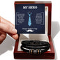 Men's "Love You Forever" Bracelet, Dad my Hero