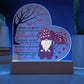 Love Quote Heart Acrylic Plaque