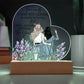 Friends Quote, Heart Acrylic Plaque
